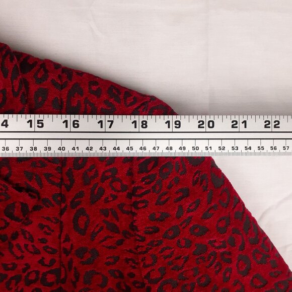 Molly & Max Red & Black Leopard Print Zip-Up Womens Blazer Jacket‎ 1X - Picture 6 of 10